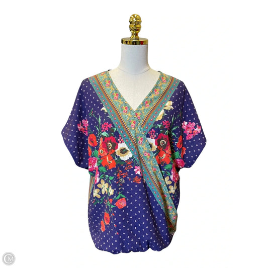 Top Short Sleeve By Umgee In Multi-colored, Size: M