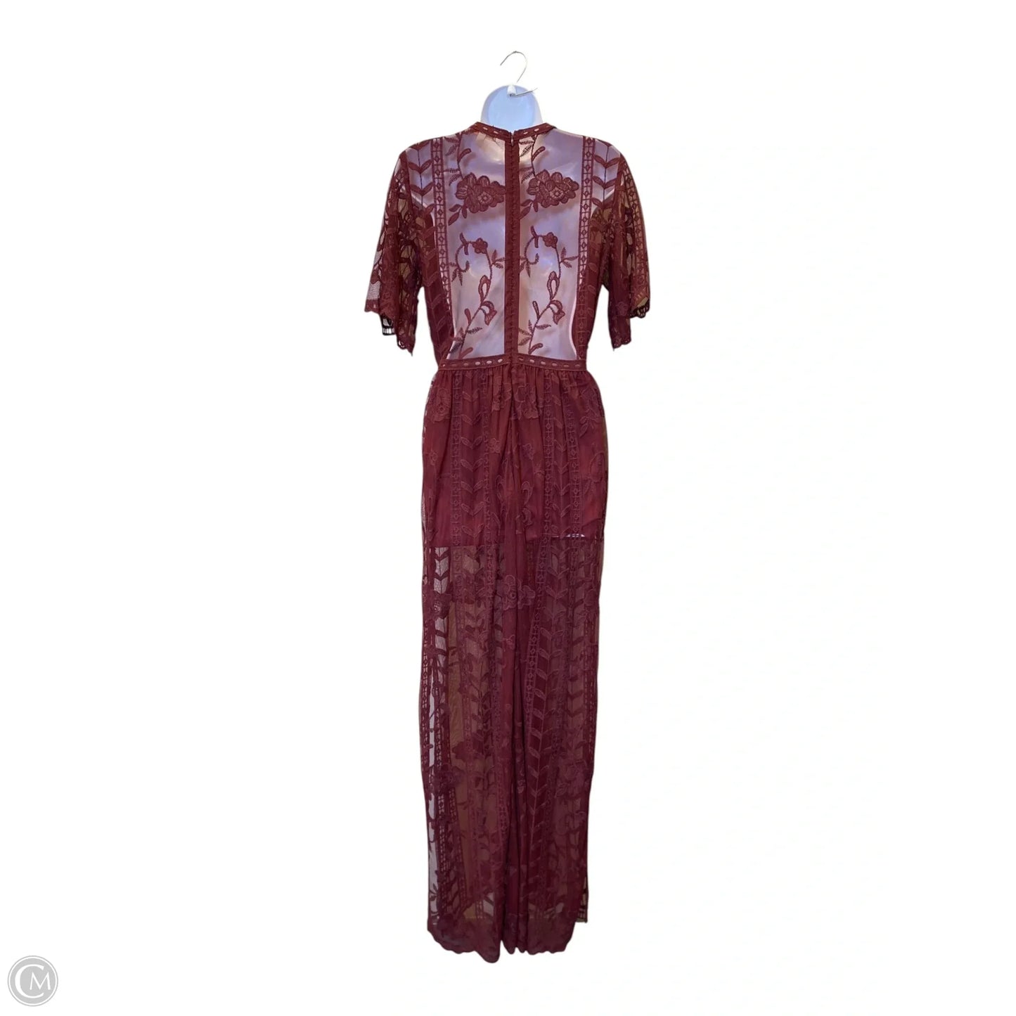 Dress Casual Maxi By Gb In Maroon, Size: S