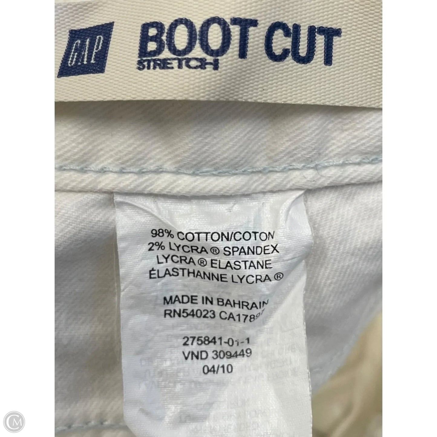 Jeans Boot Cut By Gap In White, Size: 12