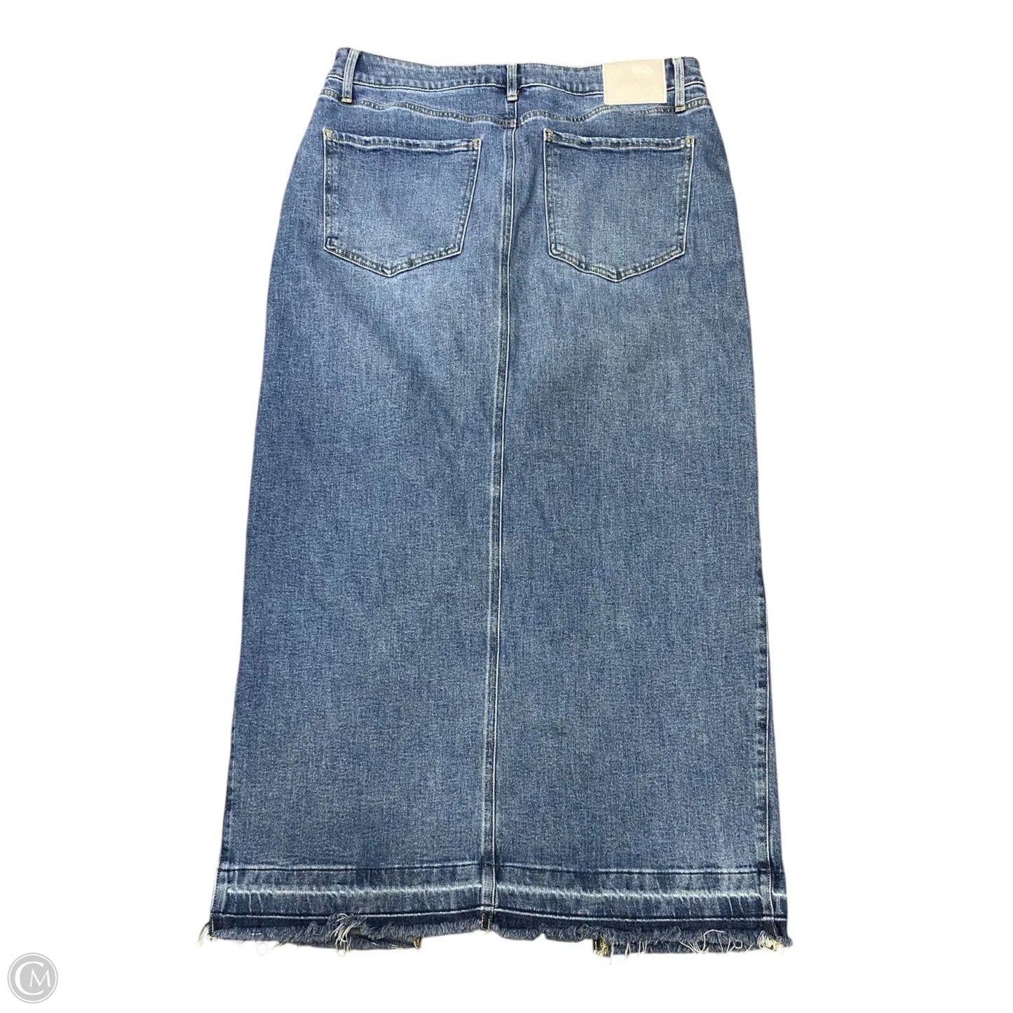 Skirt Maxi By Express In Blue Denim, Size: 10