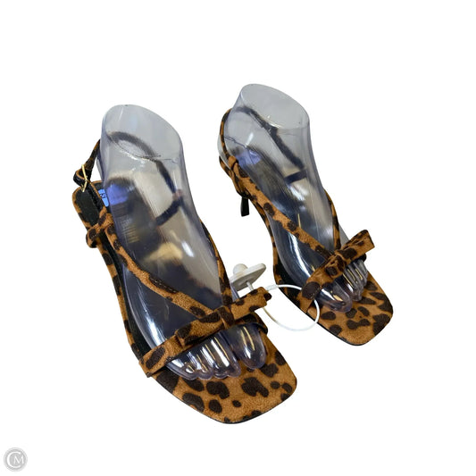 Shoes Heels Kitten By Marc Fisher In Animal Print, Size: 7.5