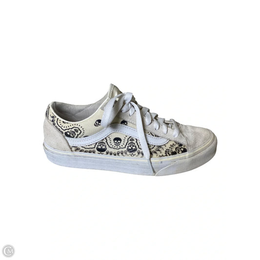 Shoes Sneakers By Vans In Cream, Size: 6.5
