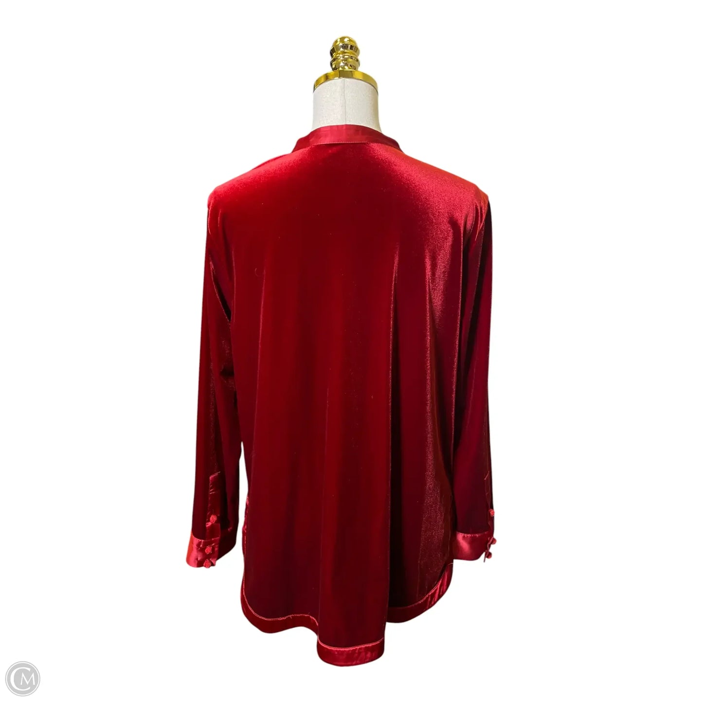 Top Long Sleeve By Soft Surroundings In Red, Size: L