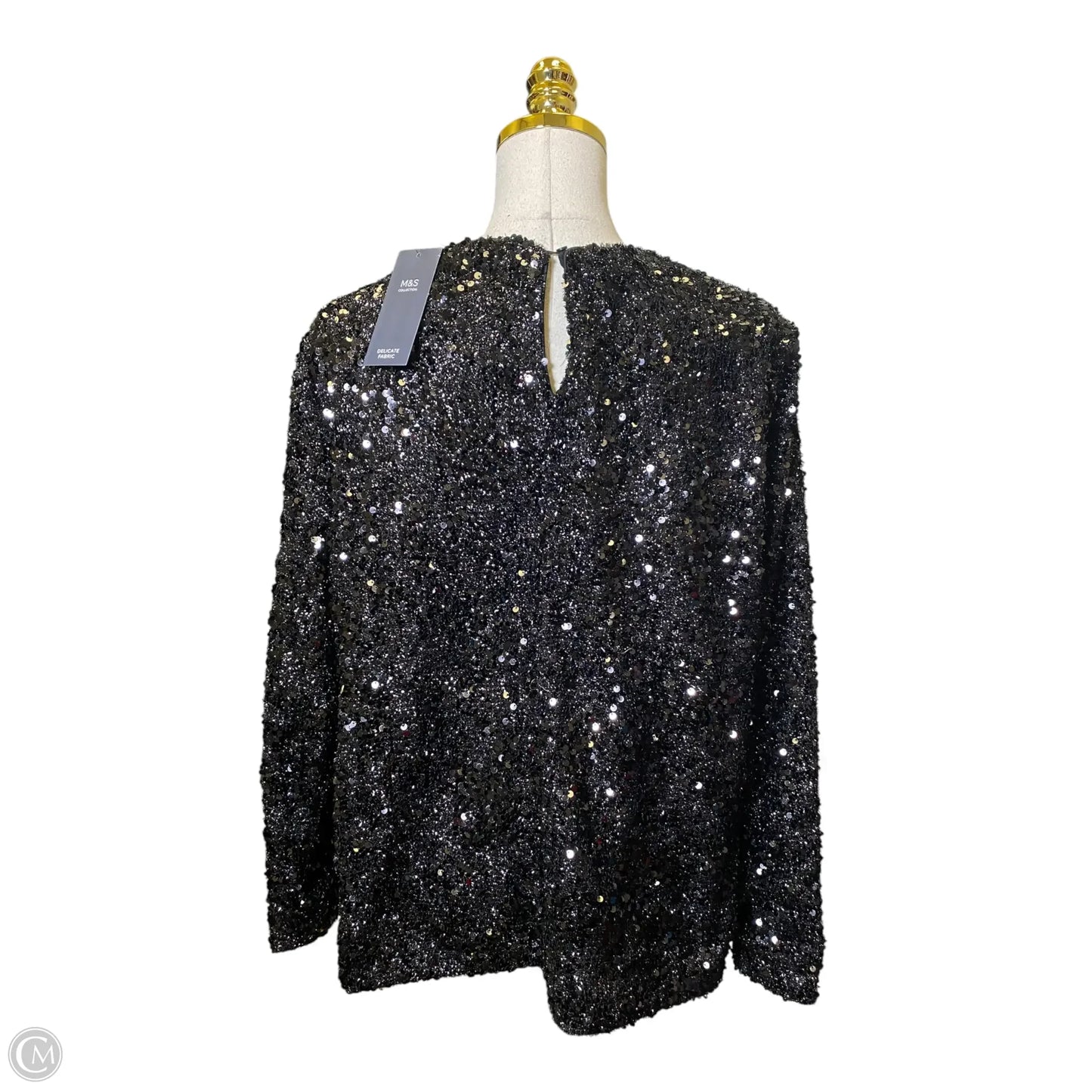 Top Long Sleeve By Clothes Mentor In Black, Size: Xl