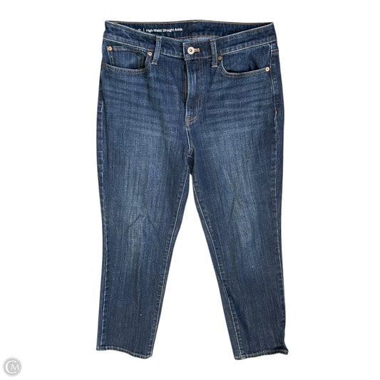 Jeans Straight By Talbots In Blue Denim, Size: 8