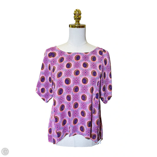 Top Short Sleeve By Maeve In Multi-colored, Size: S