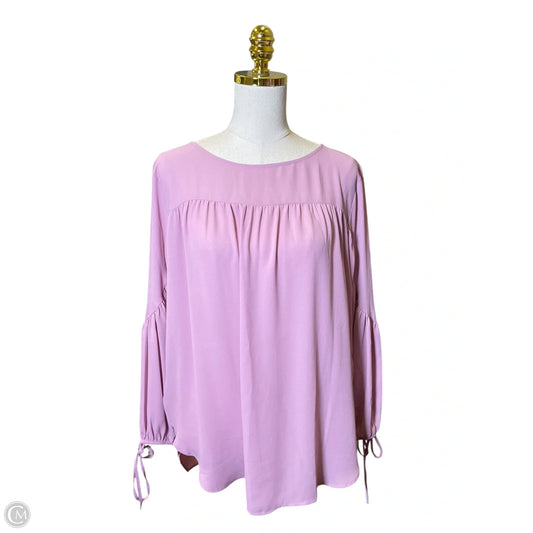 Top Long Sleeve By Loft In Purple, Size: L