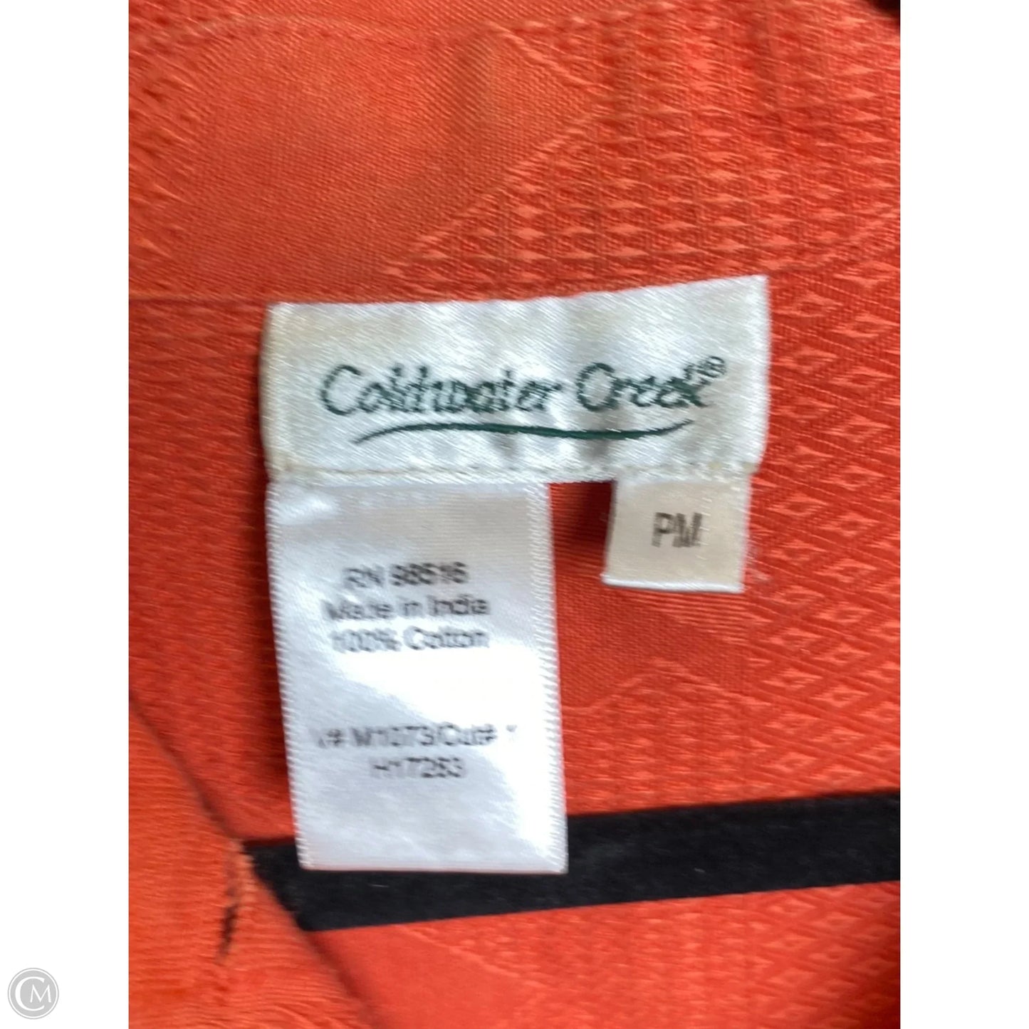 Jacket Denim By Coldwater Creek In Orange, Size: M