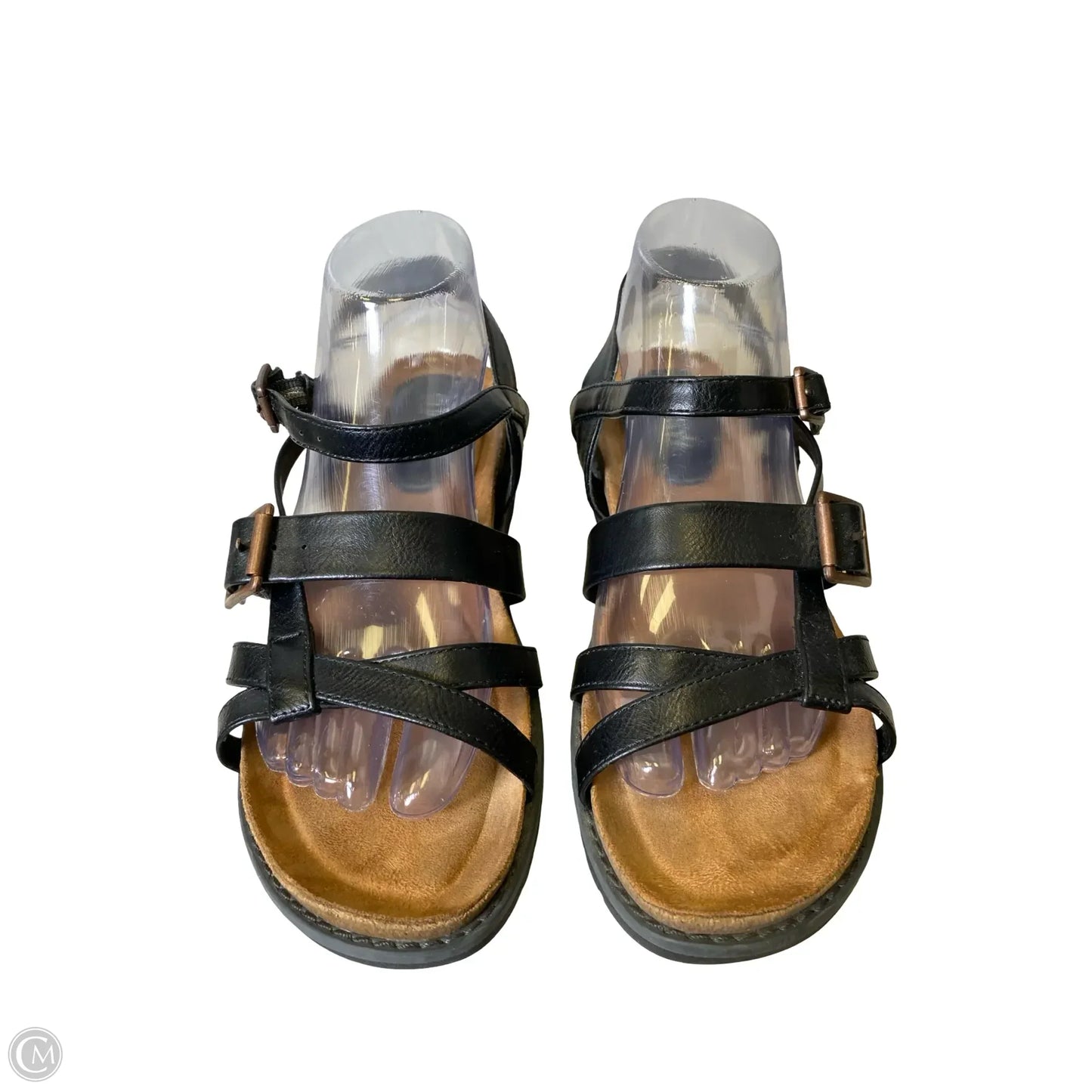 Shoes Flats By Clothes Mentor In Black, Size: 8.5