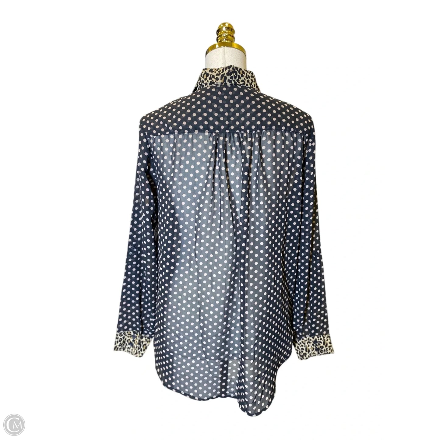 Top Long Sleeve By Venus In Animal Print, Size: M