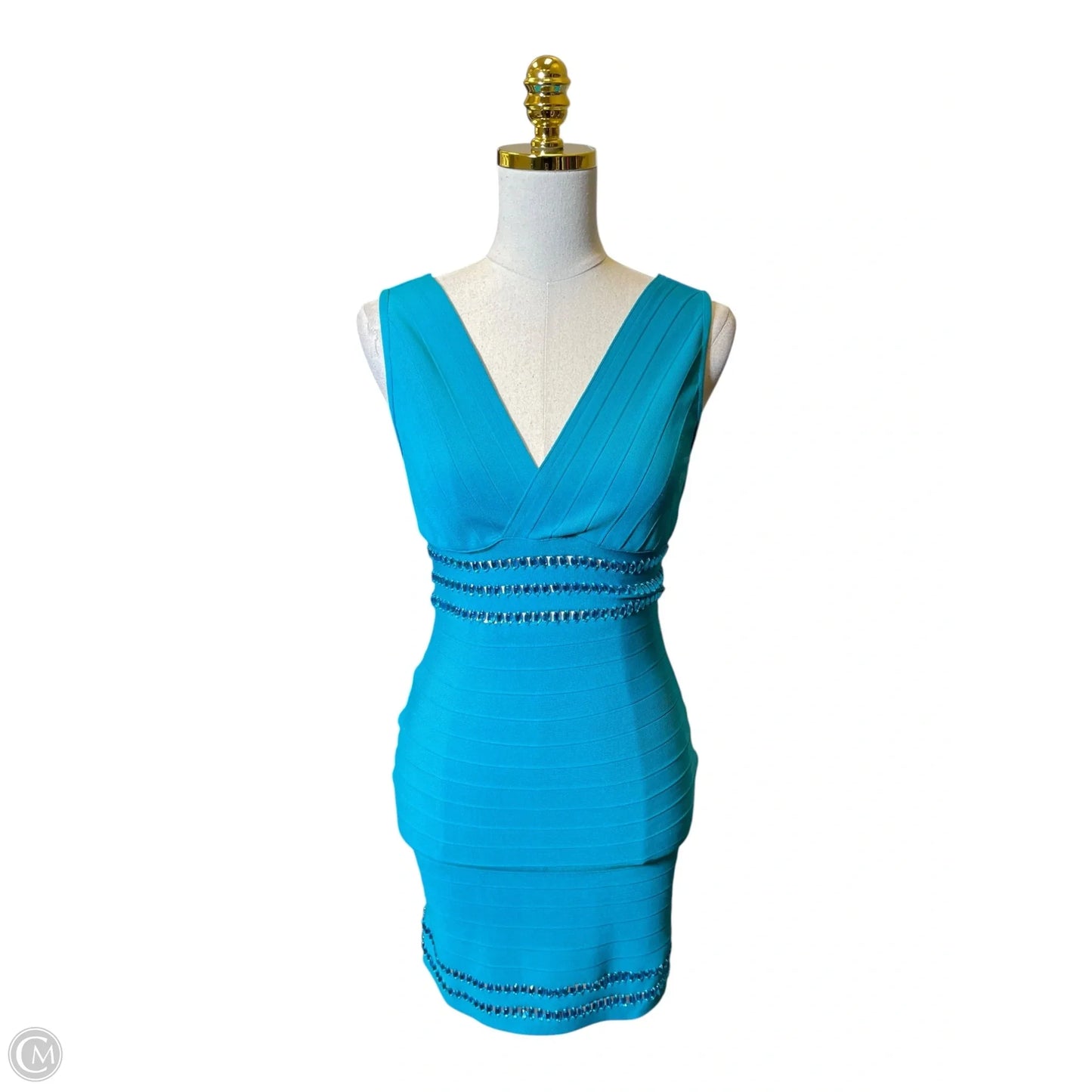 Dress Casual Midi By Clothes Mentor In Aqua, Size: S