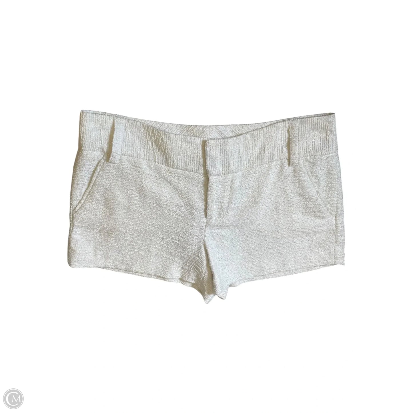 Shorts Designer By Alice + Olivia In White, Size: L