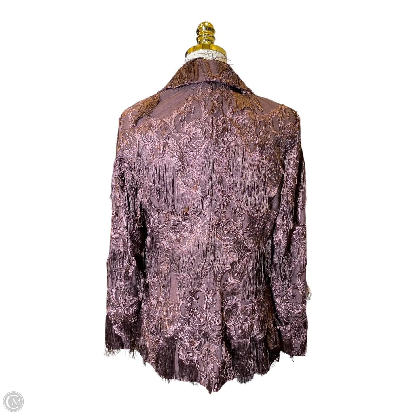Blazer By Clothes Mentor In Brown, Size: S
