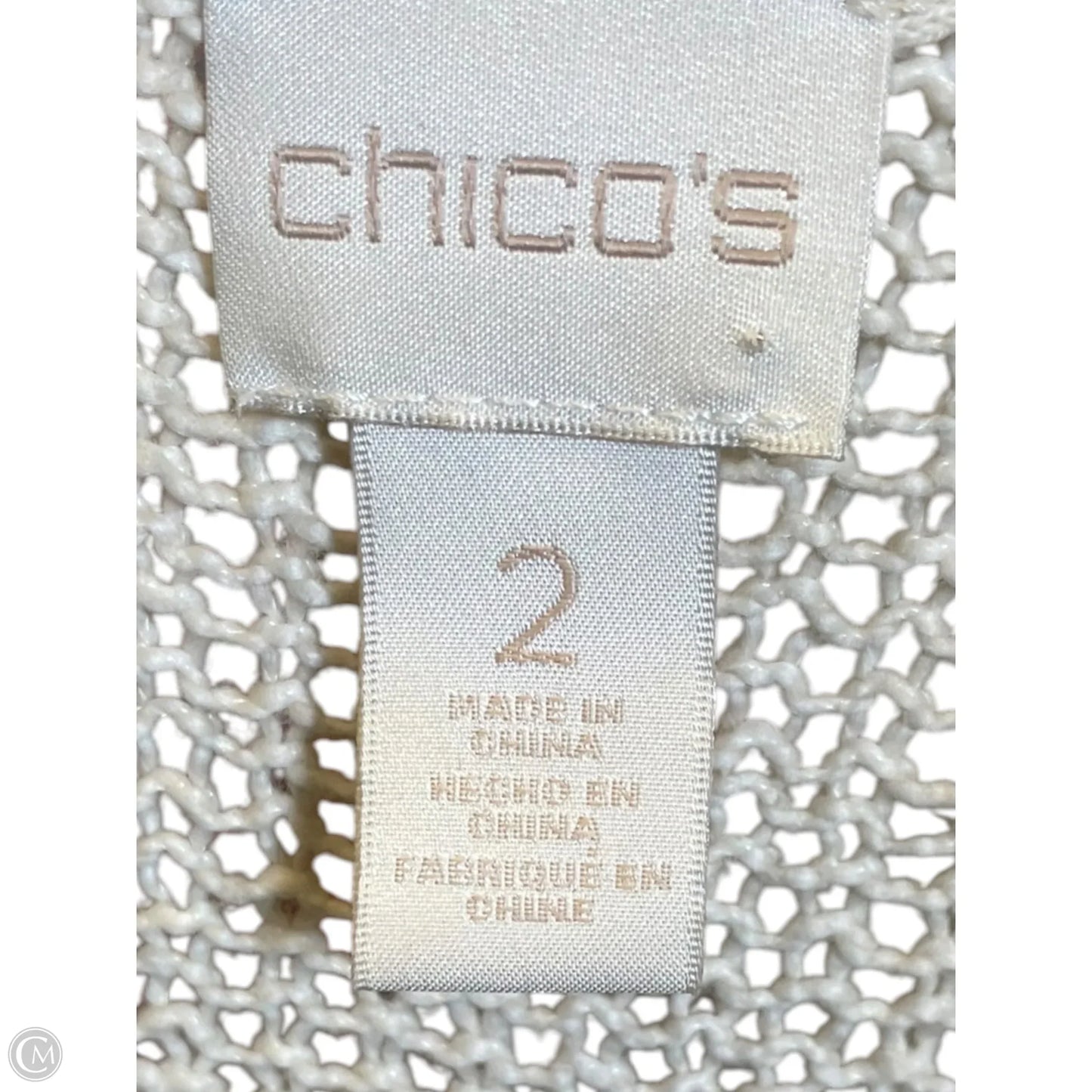 Cardigan By Chicos In Cream, Size: L