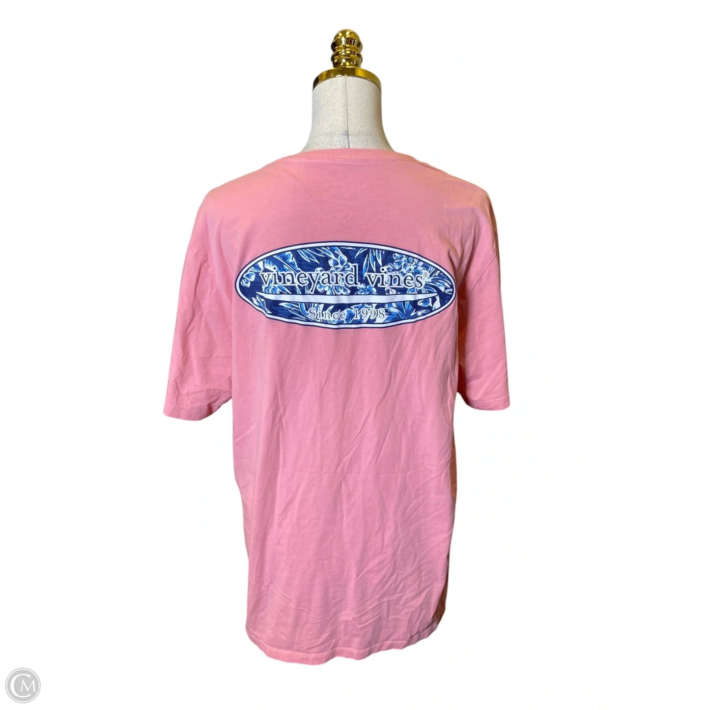 Top Short Sleeve By Vineyard Vines In Pink, Size: M
