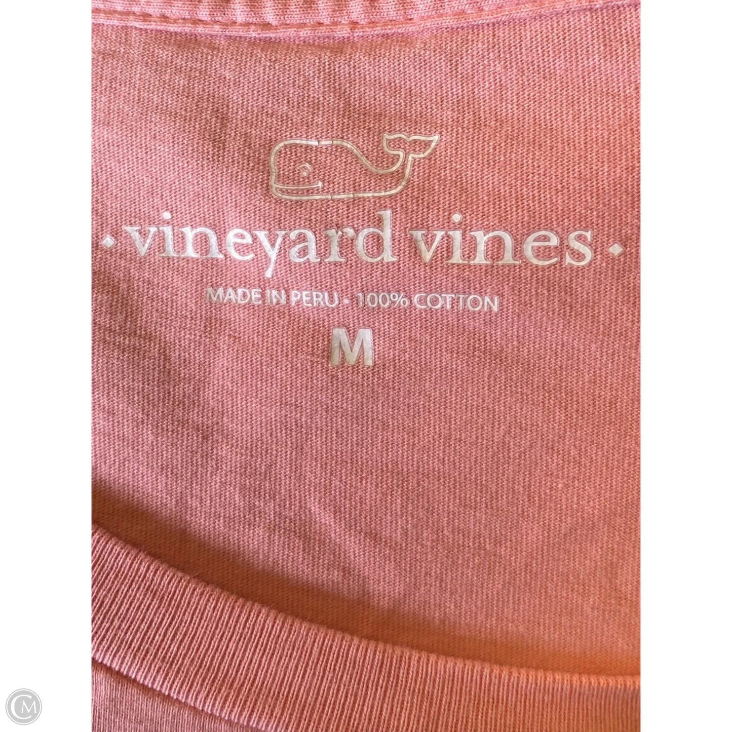 Top Short Sleeve By Vineyard Vines In Pink, Size: M