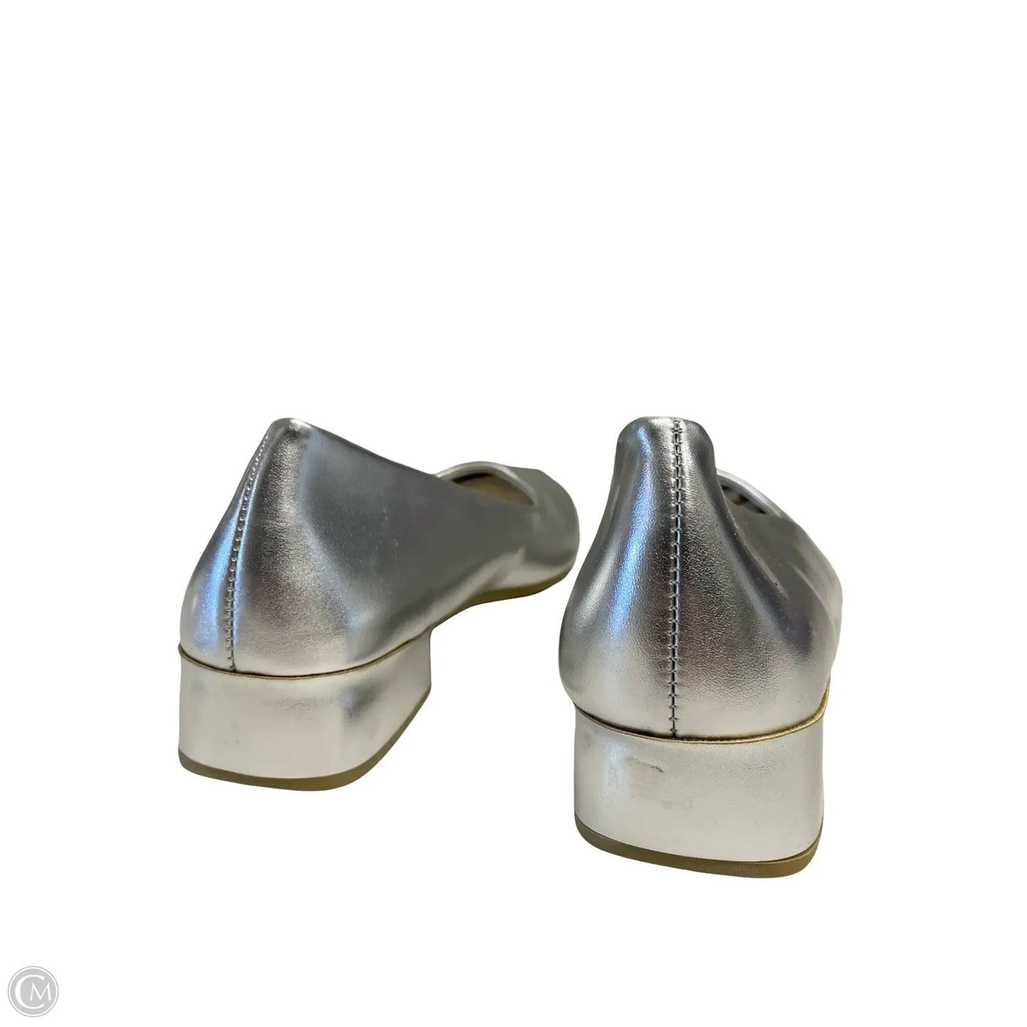 Shoes Flats By Clothes Mentor In Silver, Size: 11