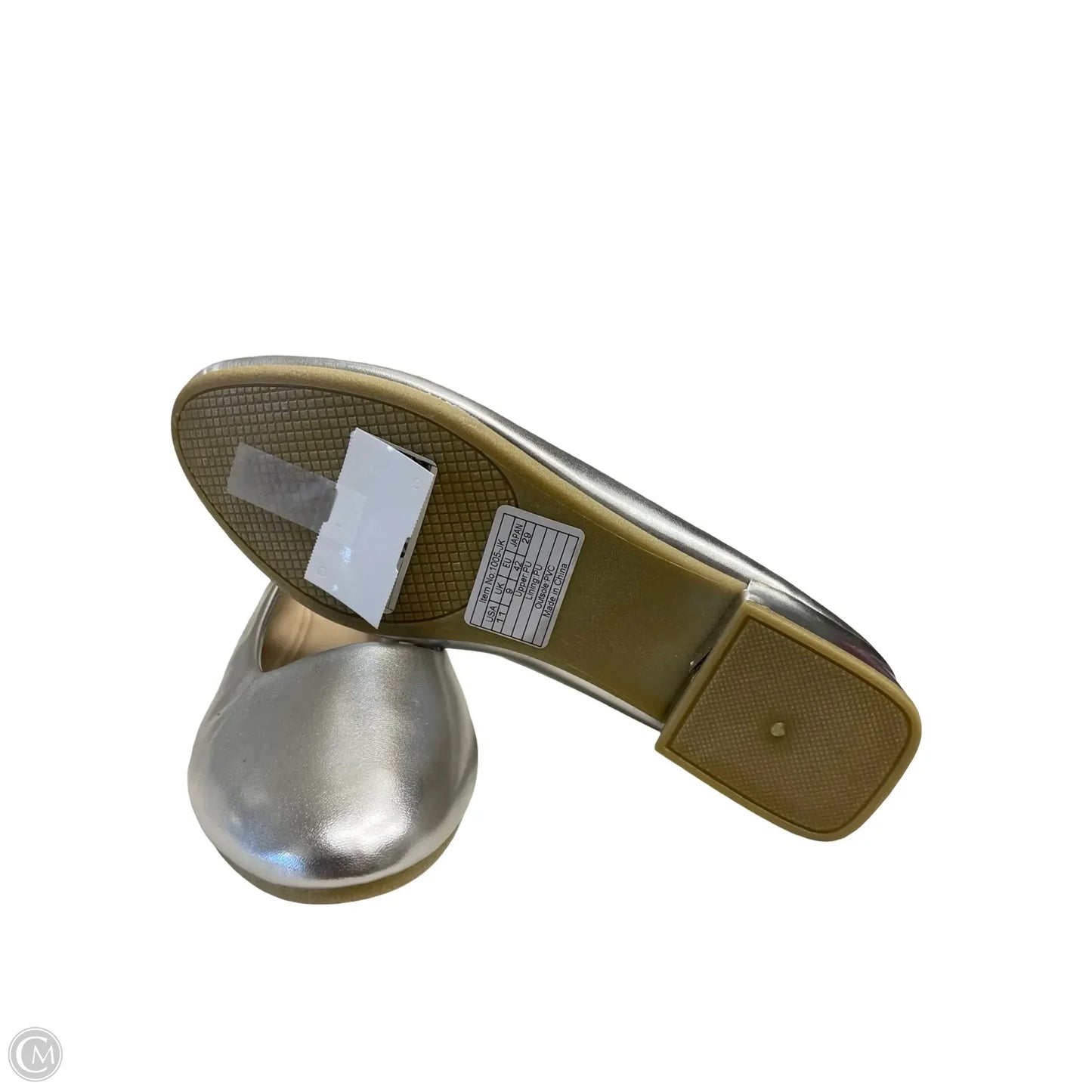 Shoes Flats By Clothes Mentor In Silver, Size: 11