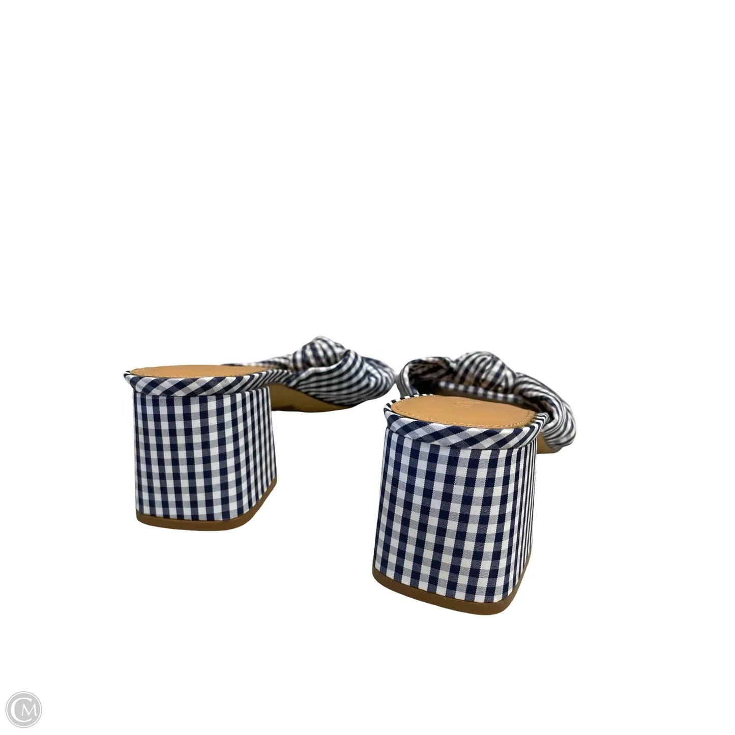 Shoes Heels Block By J. Crew In Blue & White, Size: 10