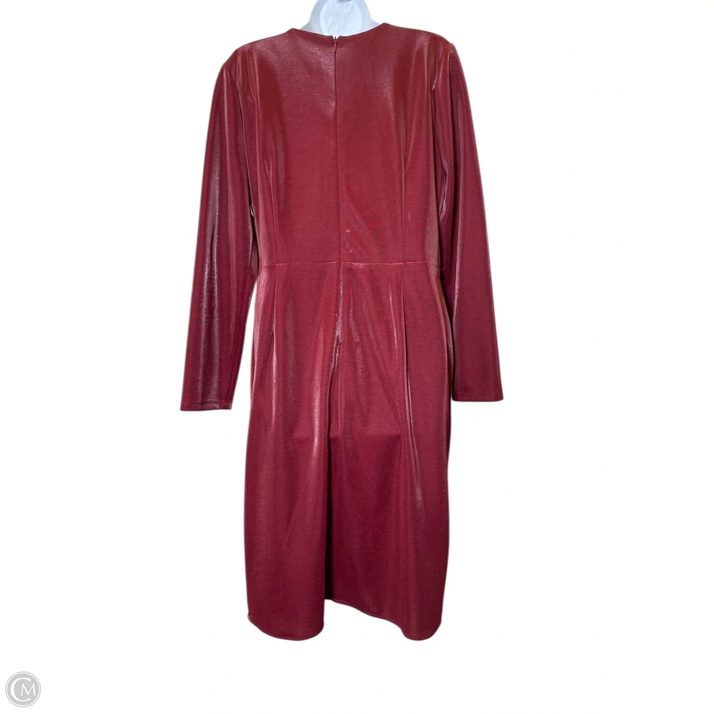 Dress Casual Midi By Julia Jordan In Maroon, Size: L