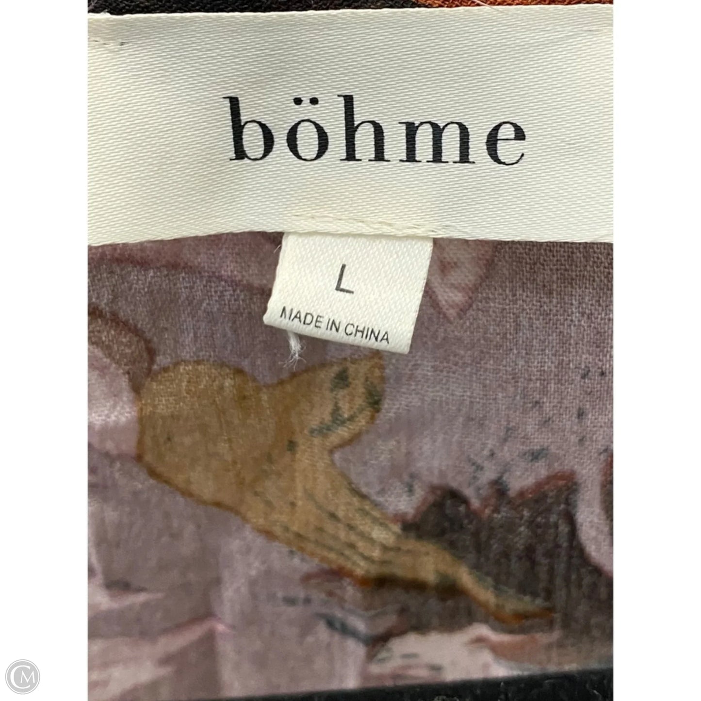 Top 2pc Short Sleeve By Bohme In Floral Print, Size: L