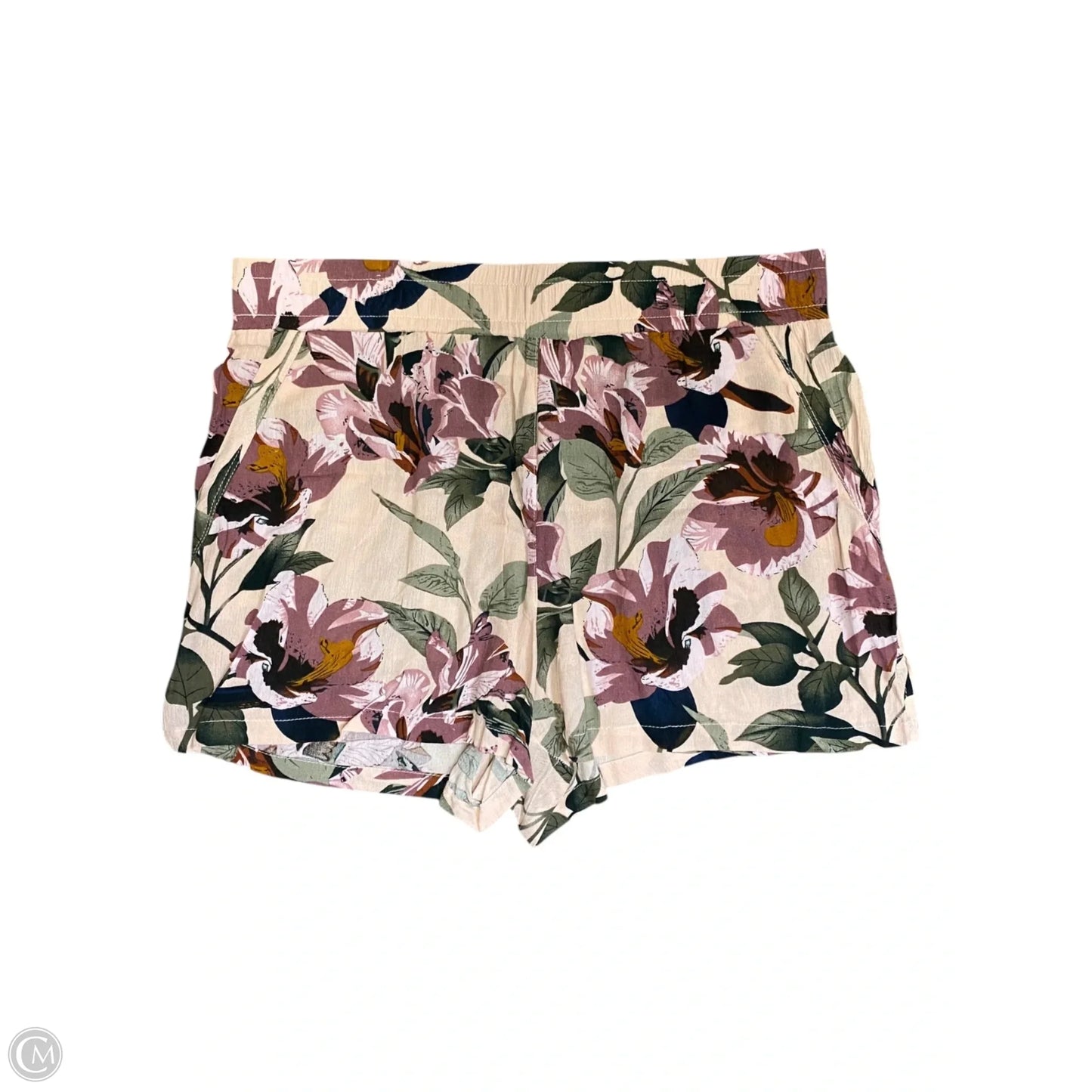 Top 2pc Short Sleeve By Bohme In Floral Print, Size: L