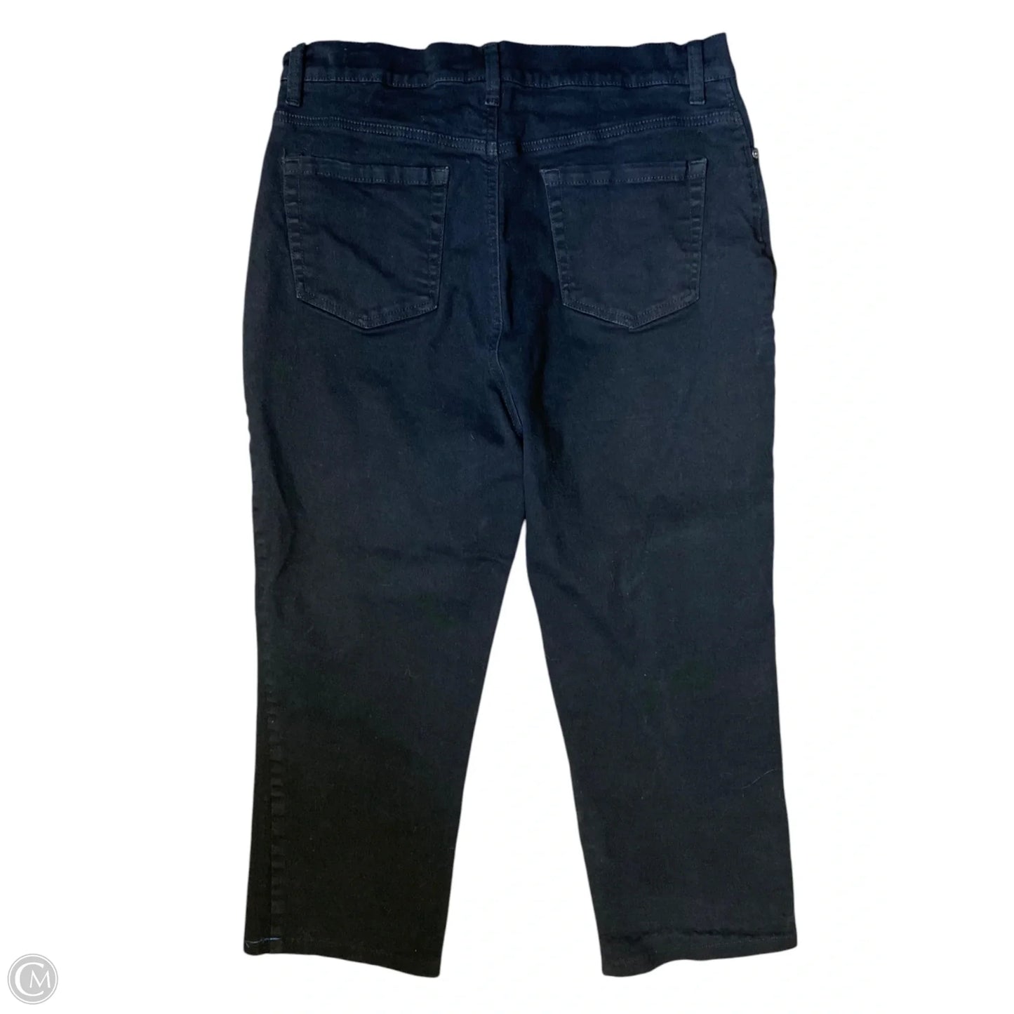 Jeans Straight By Gloria Vanderbilt In Black, Size: 12