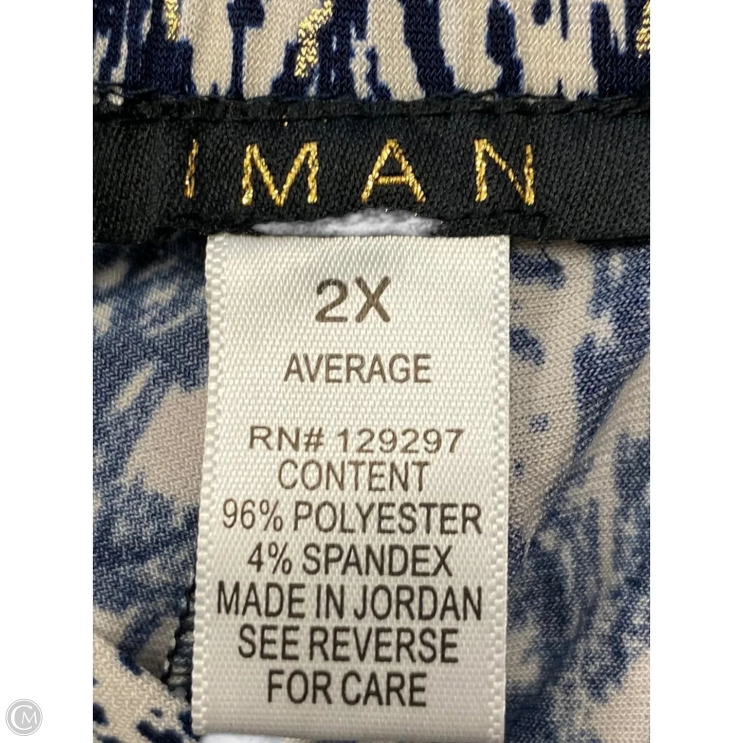 Pants Other By Clothes Mentor In Blue & White, Size: 2x