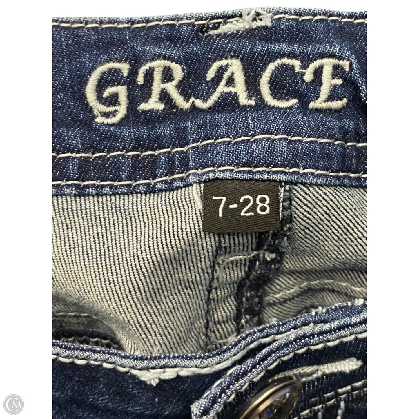 Jeans Boot Cut By Grace In Blue Denim, Size: 6