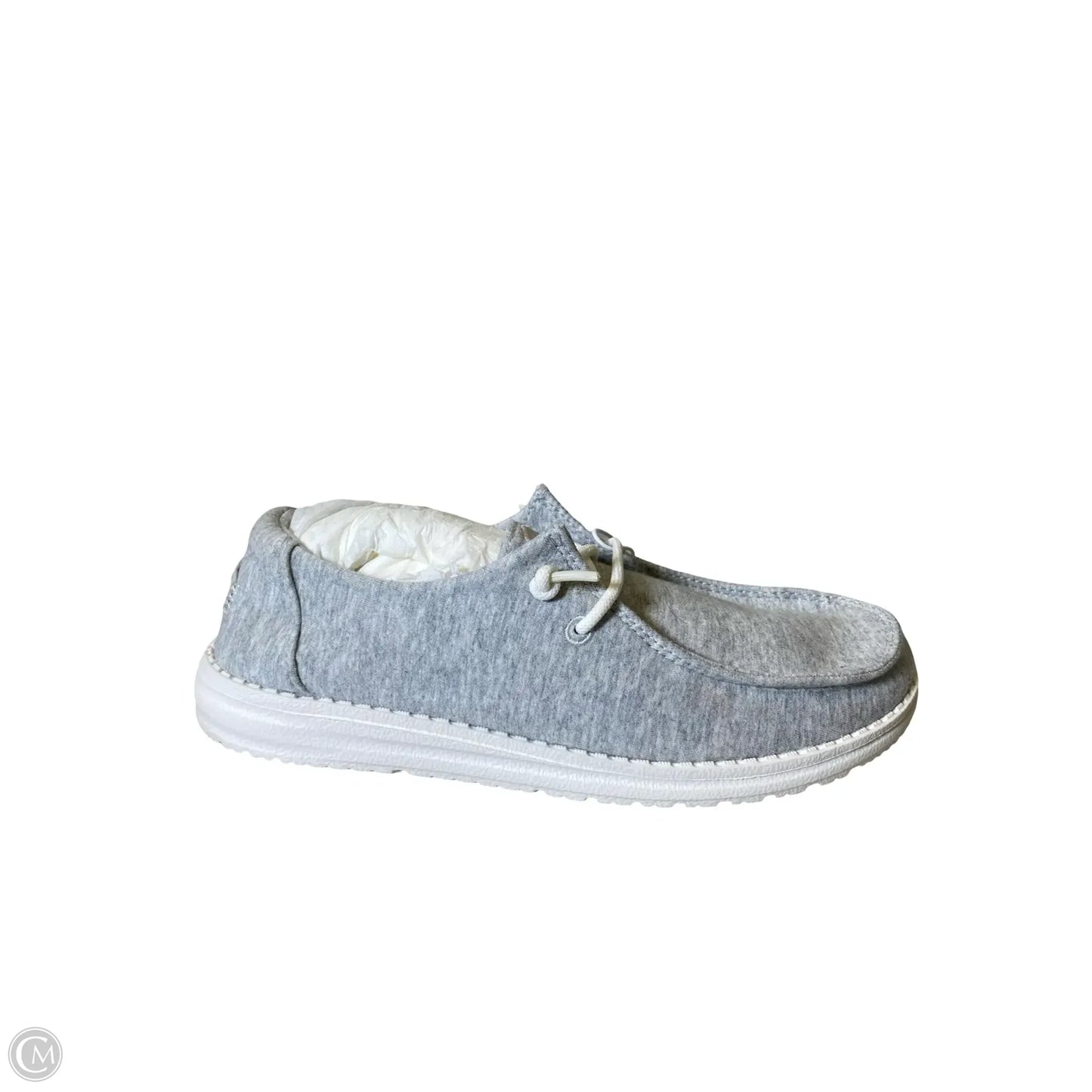 Shoes Flats By Hey Dude In Grey, Size: 8