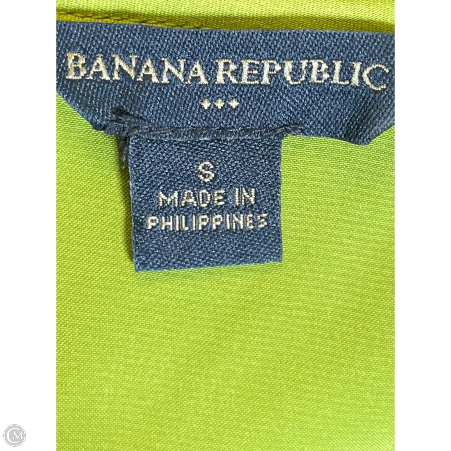 Top Sleeveless By Banana Republic In Green, Size: S