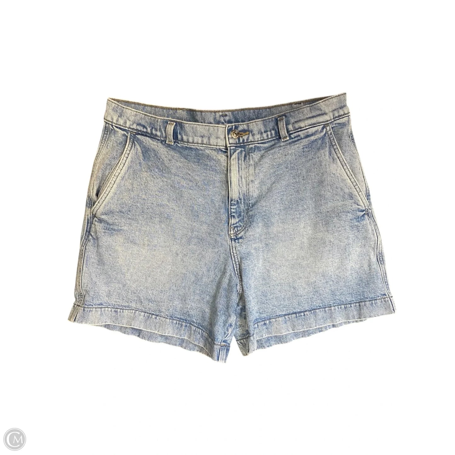 Shorts By Calvin Klein In Blue Denim, Size: 14