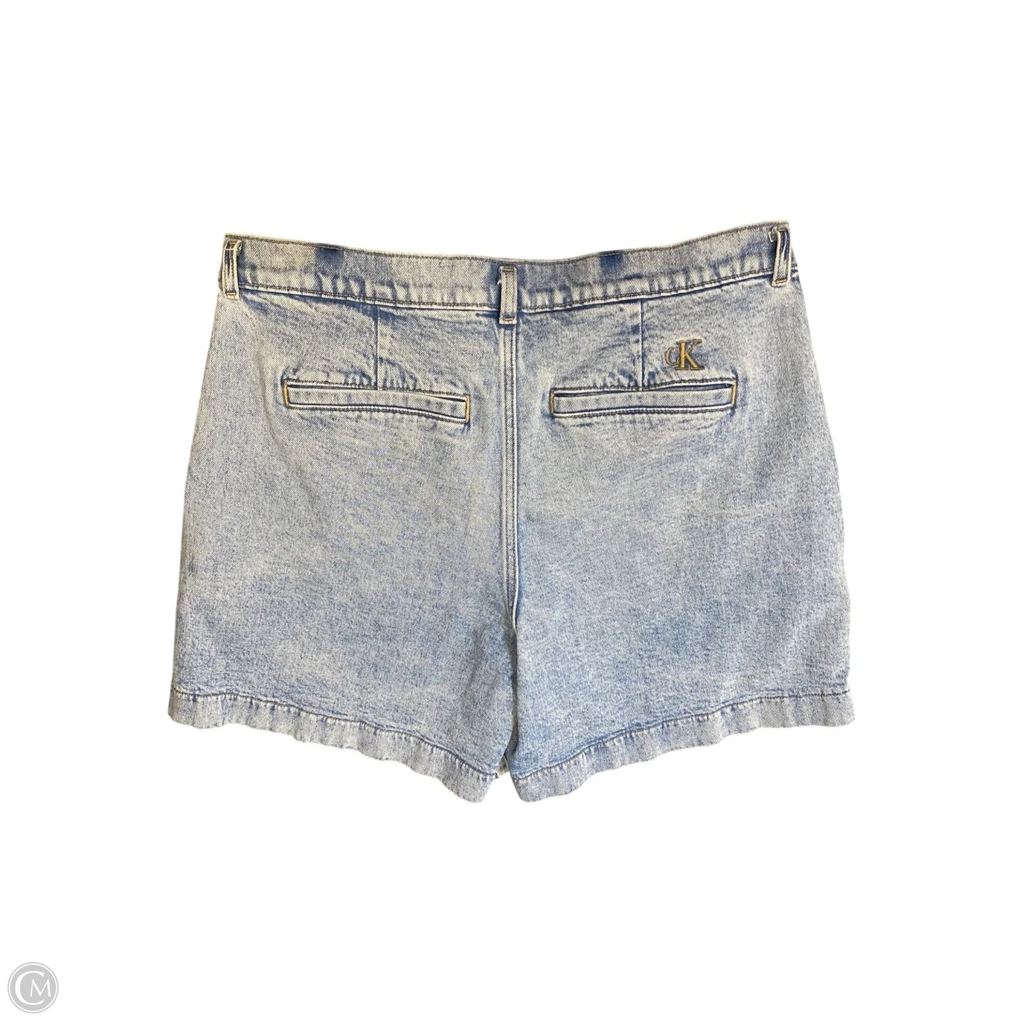 Shorts By Calvin Klein In Blue Denim, Size: 14