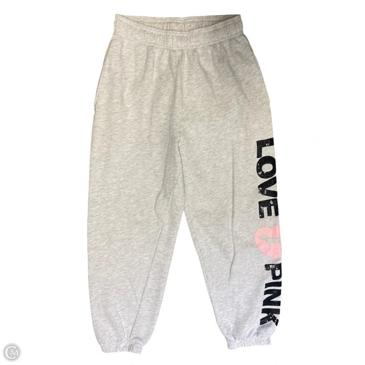 Pants Joggers By Pink In Grey, Size: S