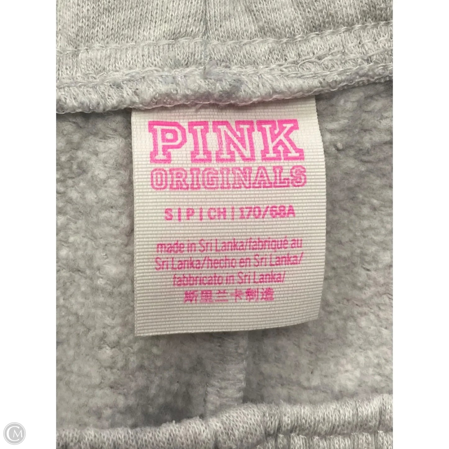 Pants Joggers By Pink In Grey, Size: S