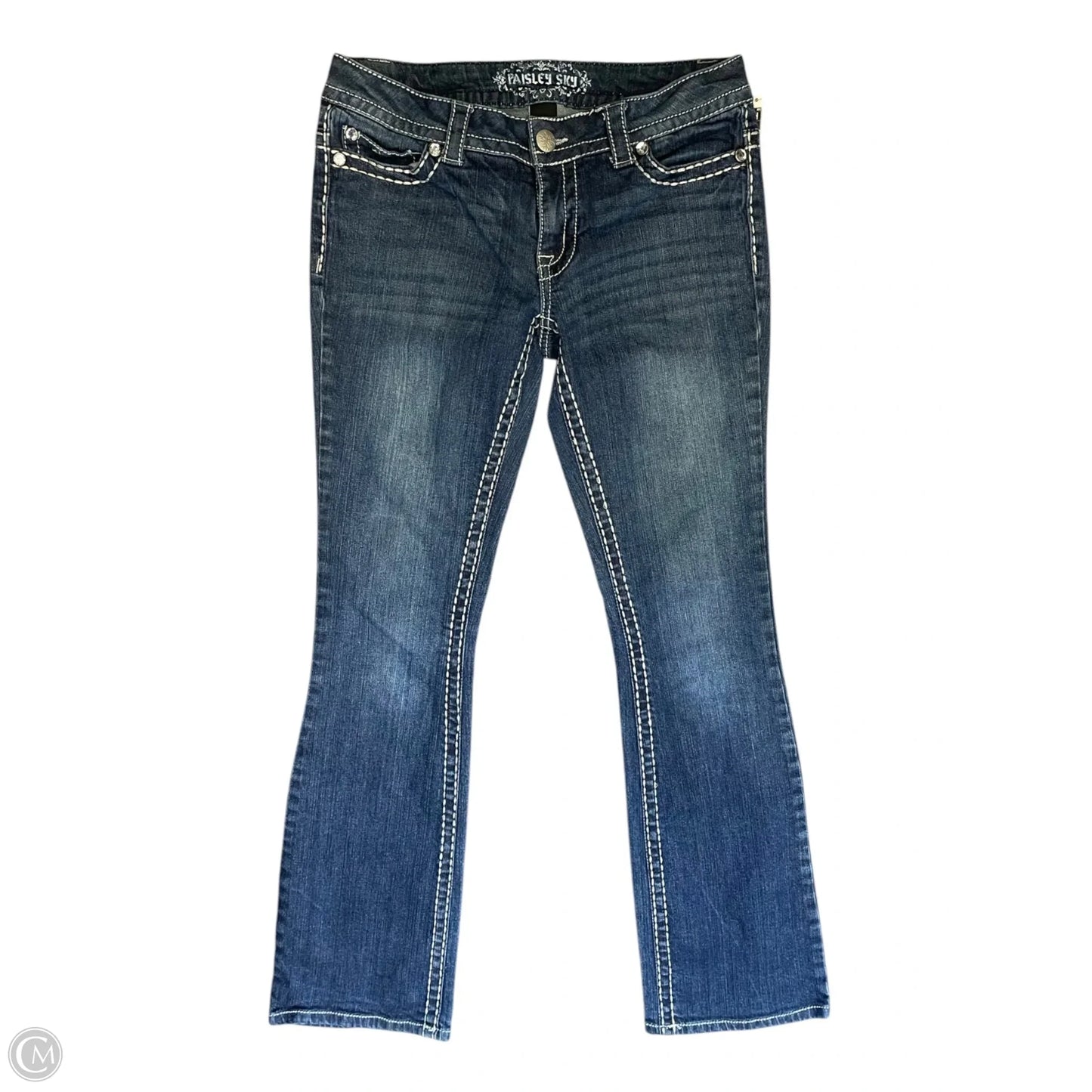 Jeans Boot Cut By Clothes Mentor In Blue Denim, Size: 4