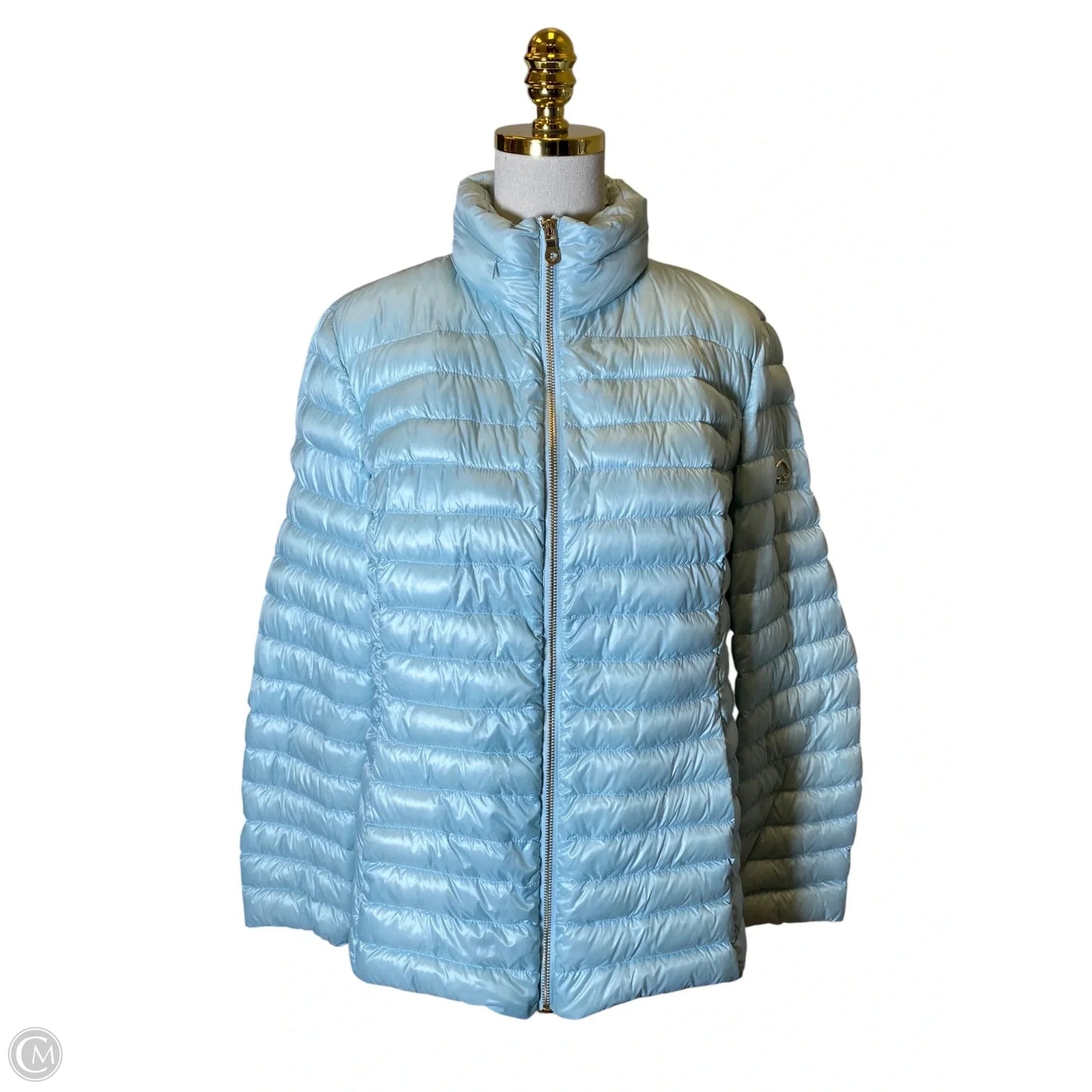 Jacket Designer By Kate Spade In Teal, Size: Xl