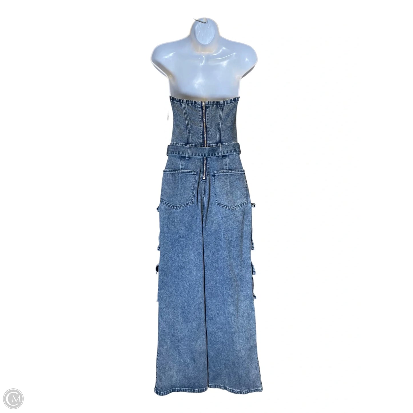 Jumpsuit By Clothes Mentor In Blue Denim, Size: S