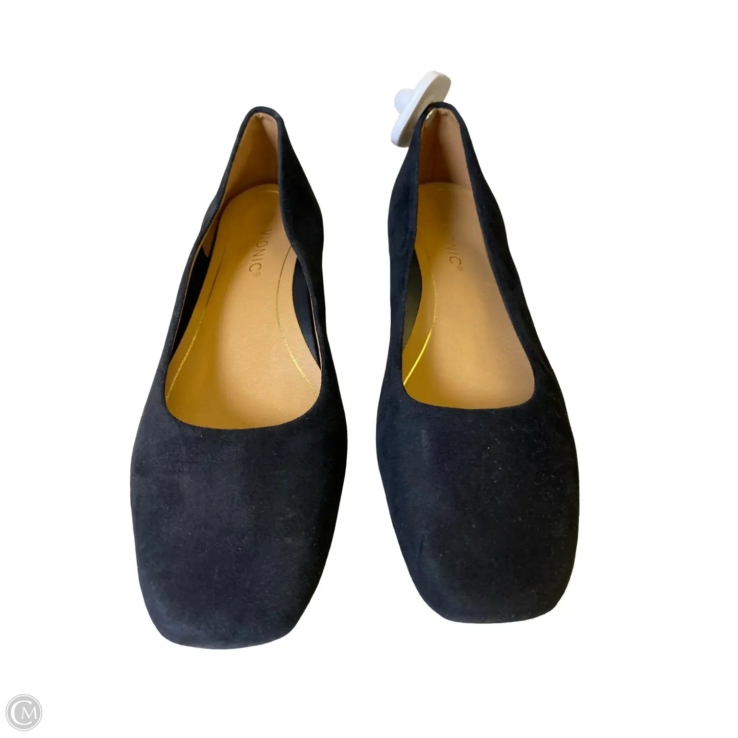 Shoes Flats By Vionic In Black & Gold, Size: 5