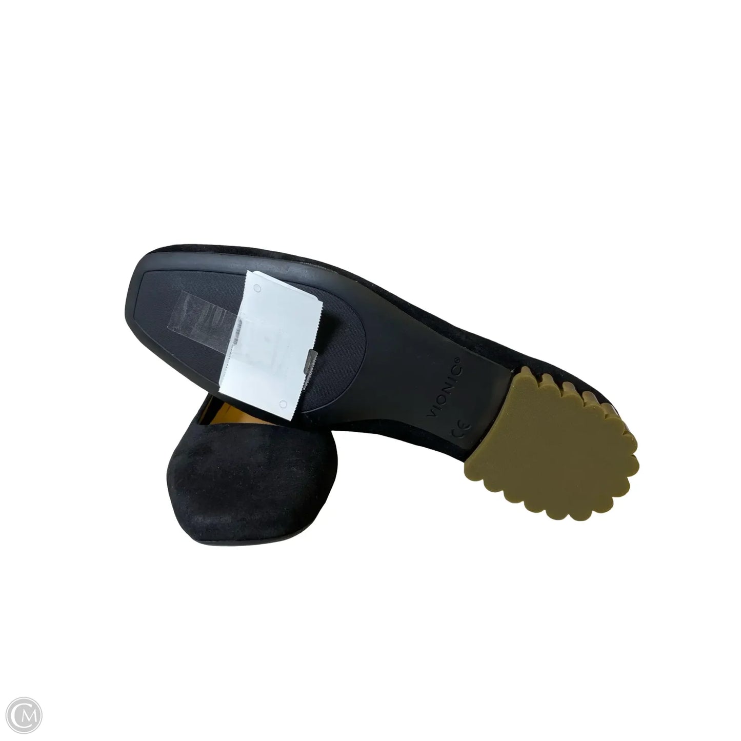 Shoes Flats By Vionic In Black & Gold, Size: 5