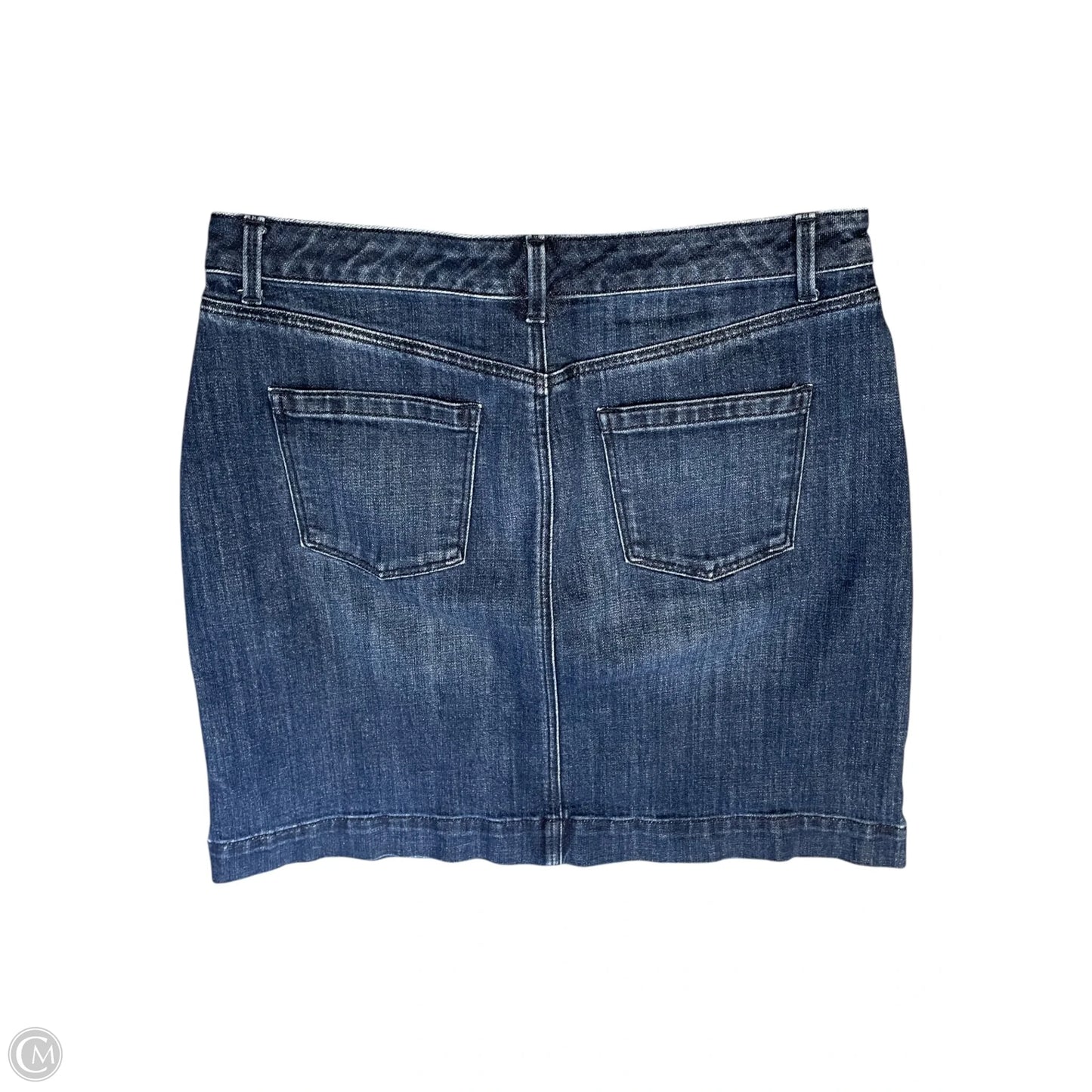Skirt Midi By Talbots In Blue Denim, Size: 12p