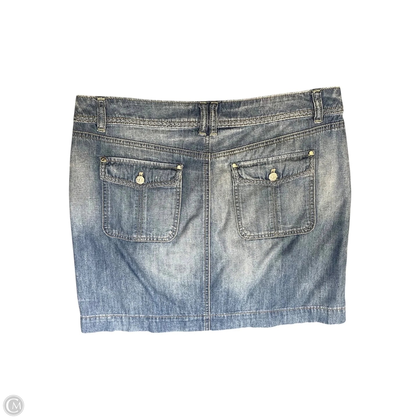 Skirt Midi By White House Black Market In Blue Denim, Size: 8