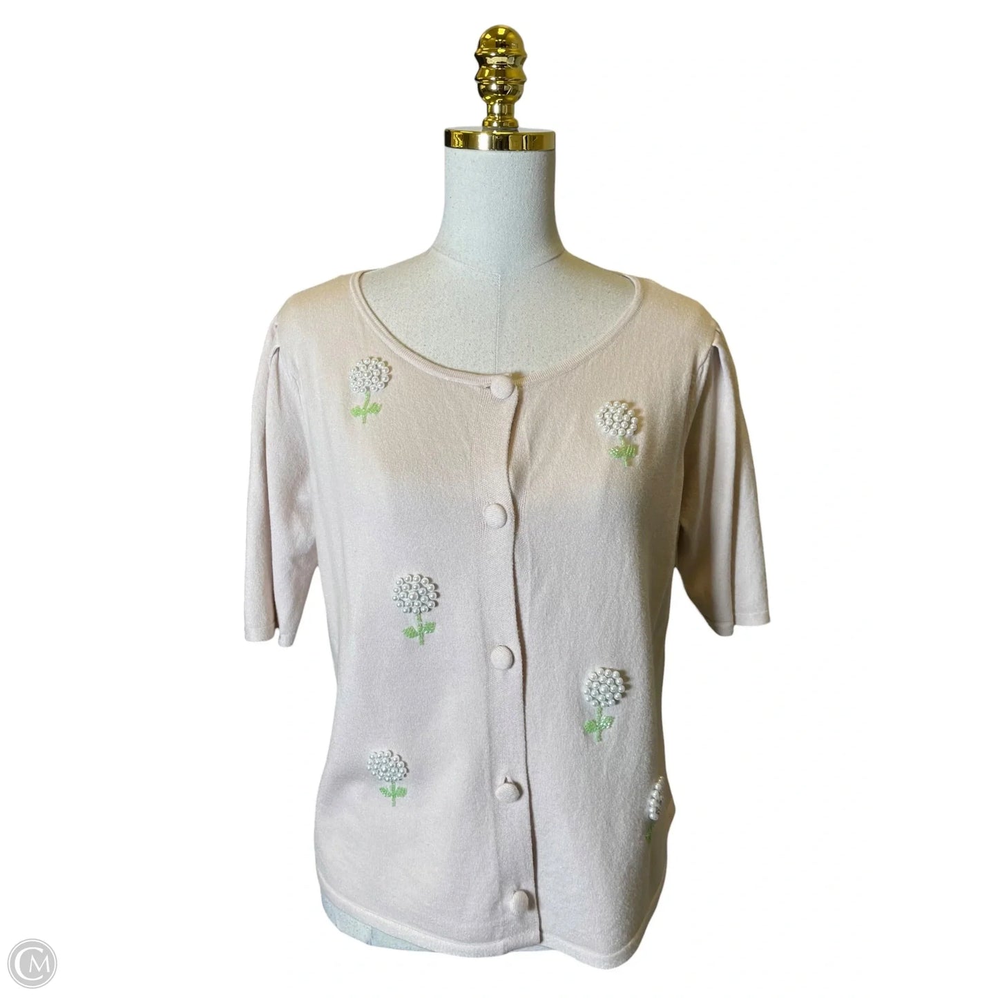 Cardigan By Milano In Beige, Size: L