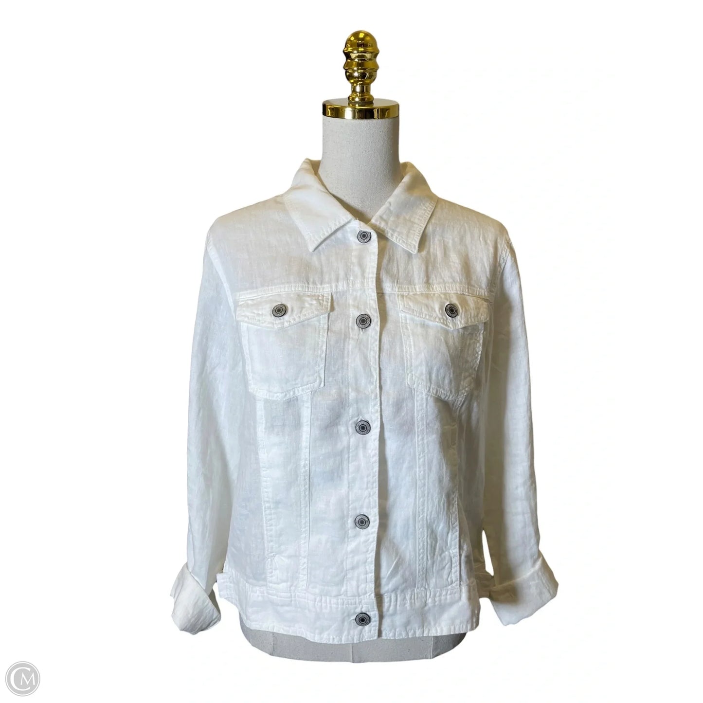 Jacket Other By Jones And Co In White, Size: L