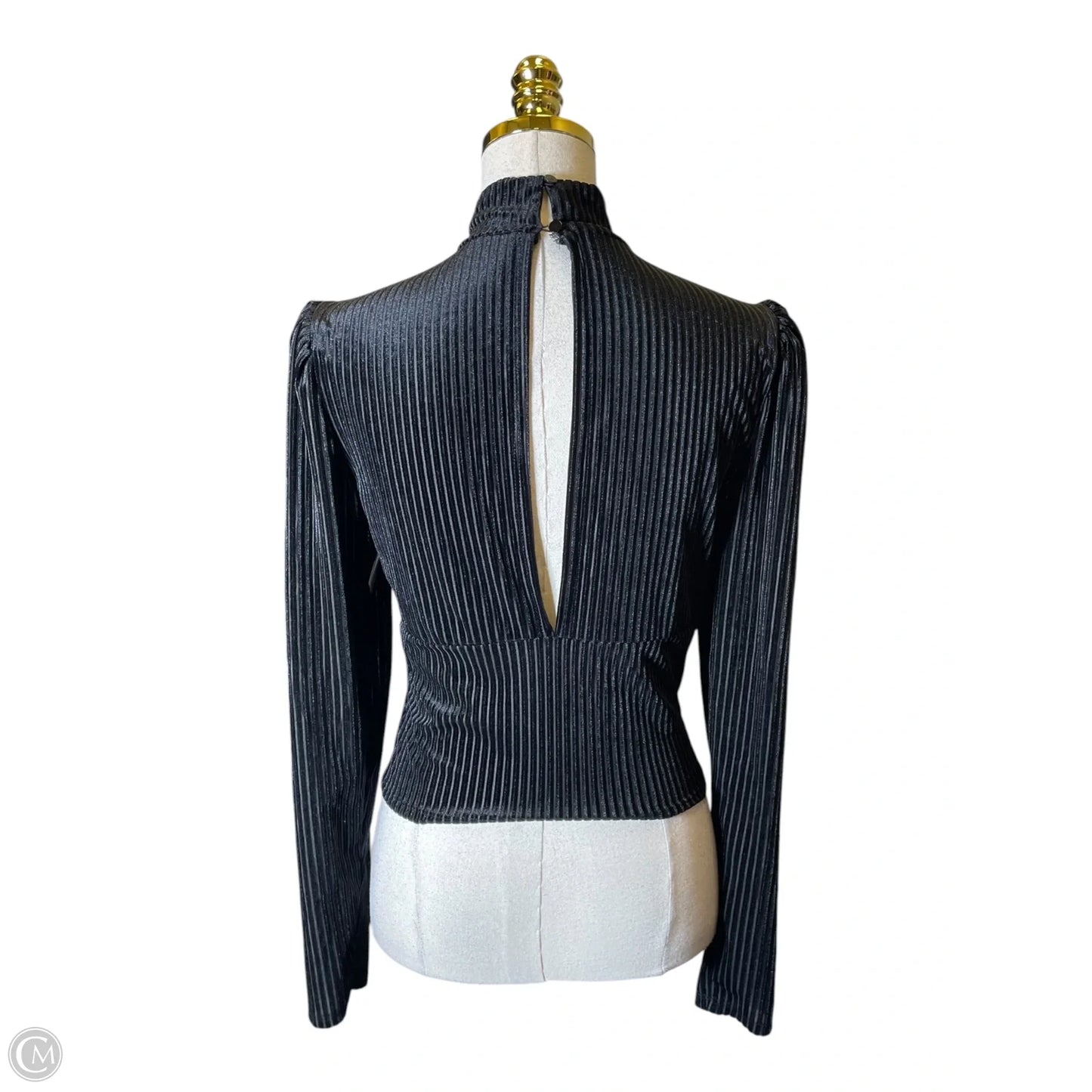 Top Long Sleeve By Forever 21 In Black, Size: L