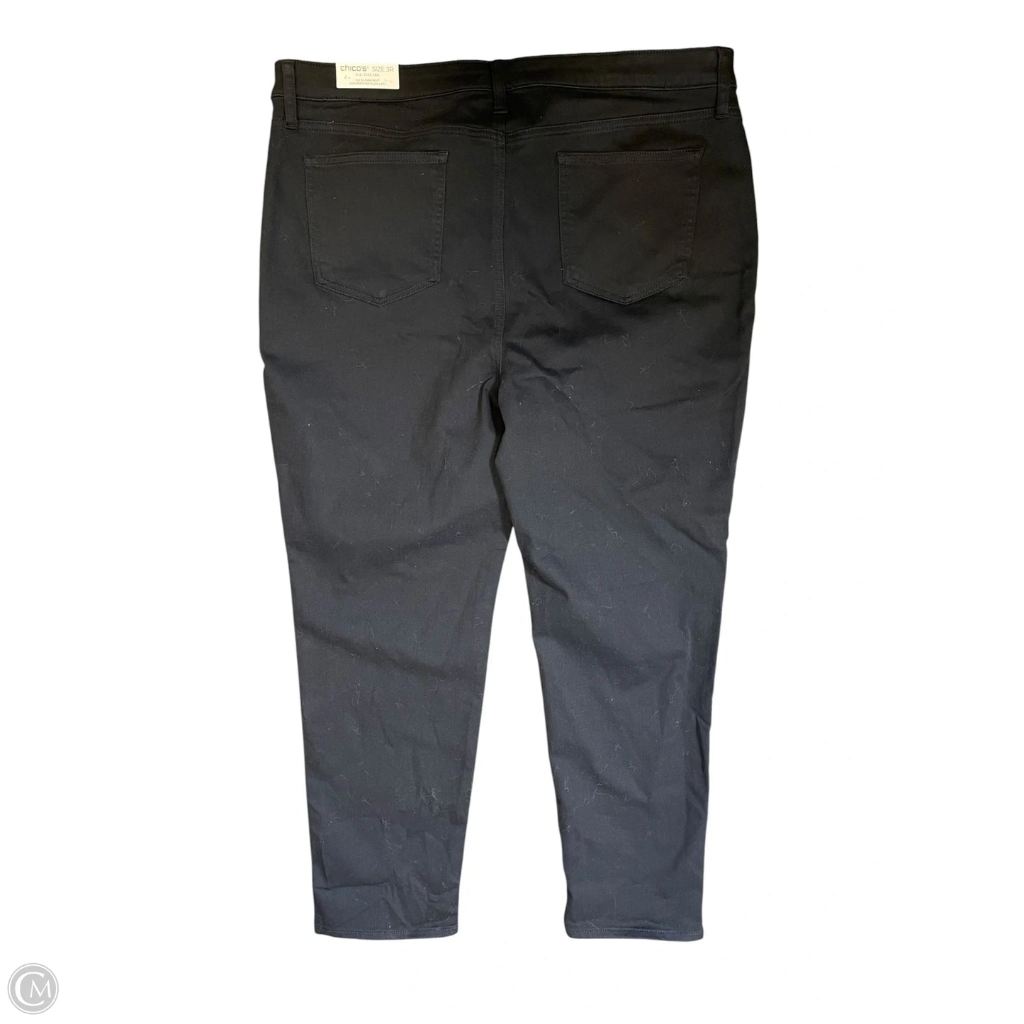 Jeans Straight By Chicos In Black, Size: Xl