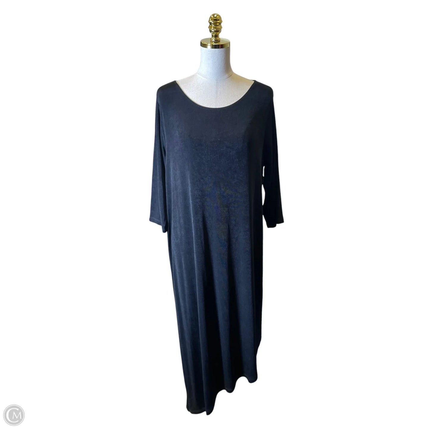 Dress Casual Maxi By Chicos In Black, Size: Xl