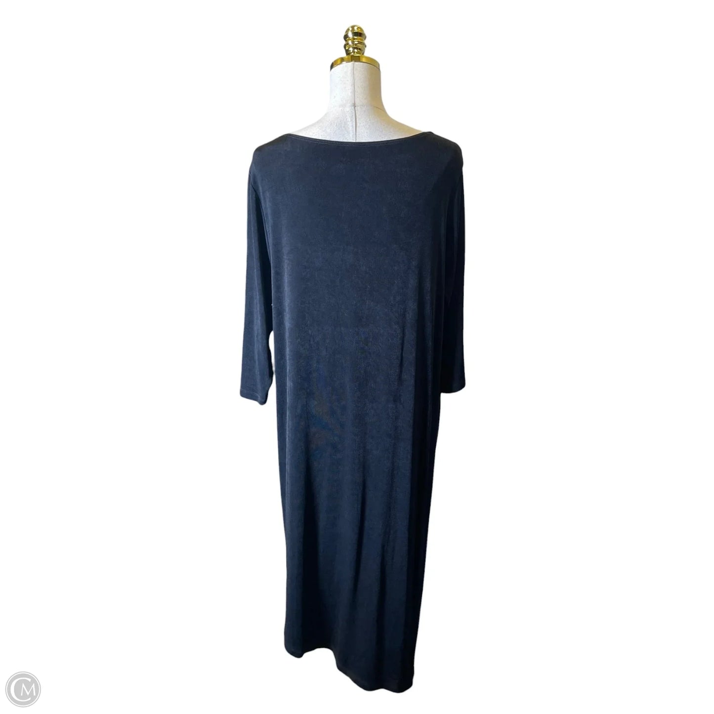 Dress Casual Maxi By Chicos In Black, Size: Xl