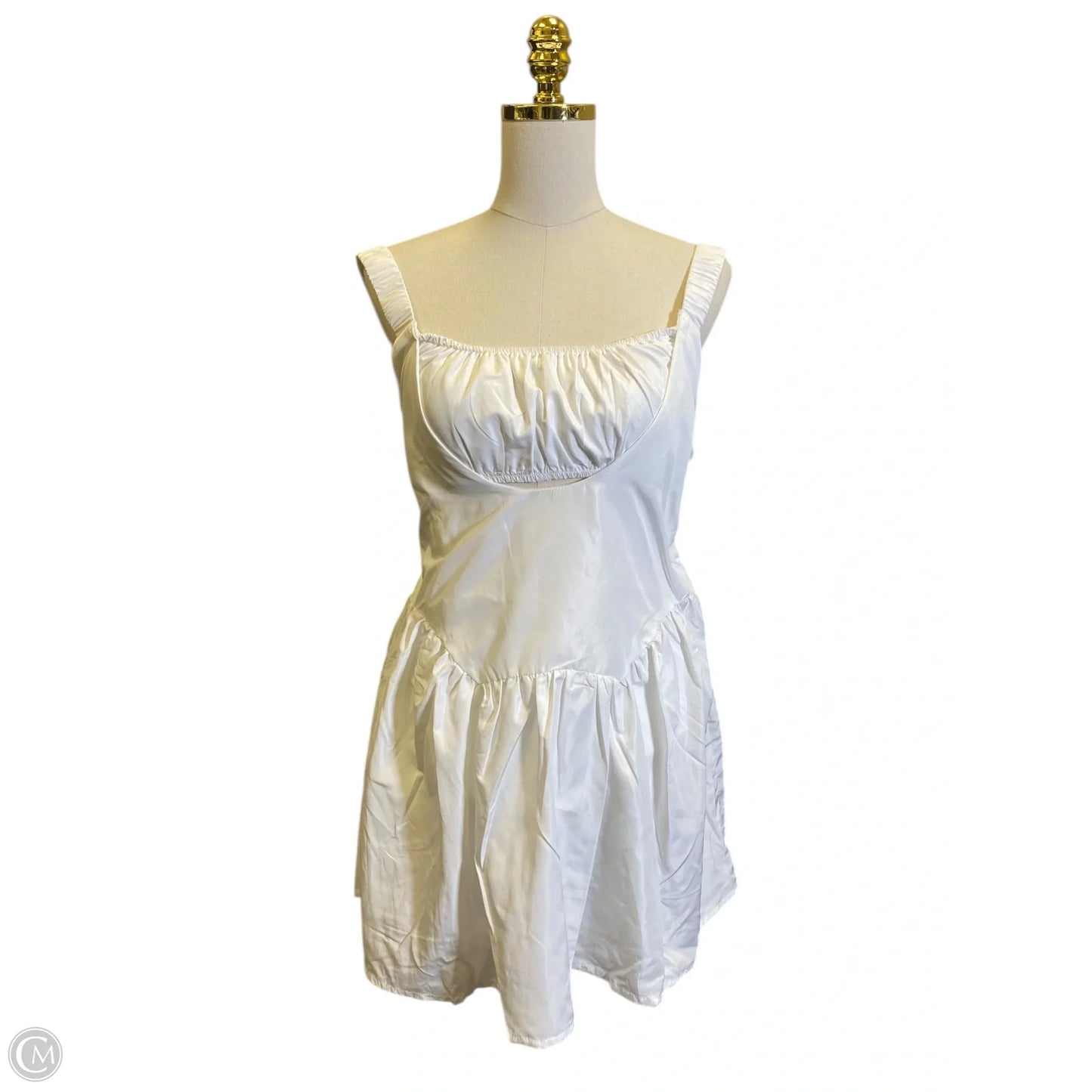 Dress Casual Midi By Tcec In White, Size: M