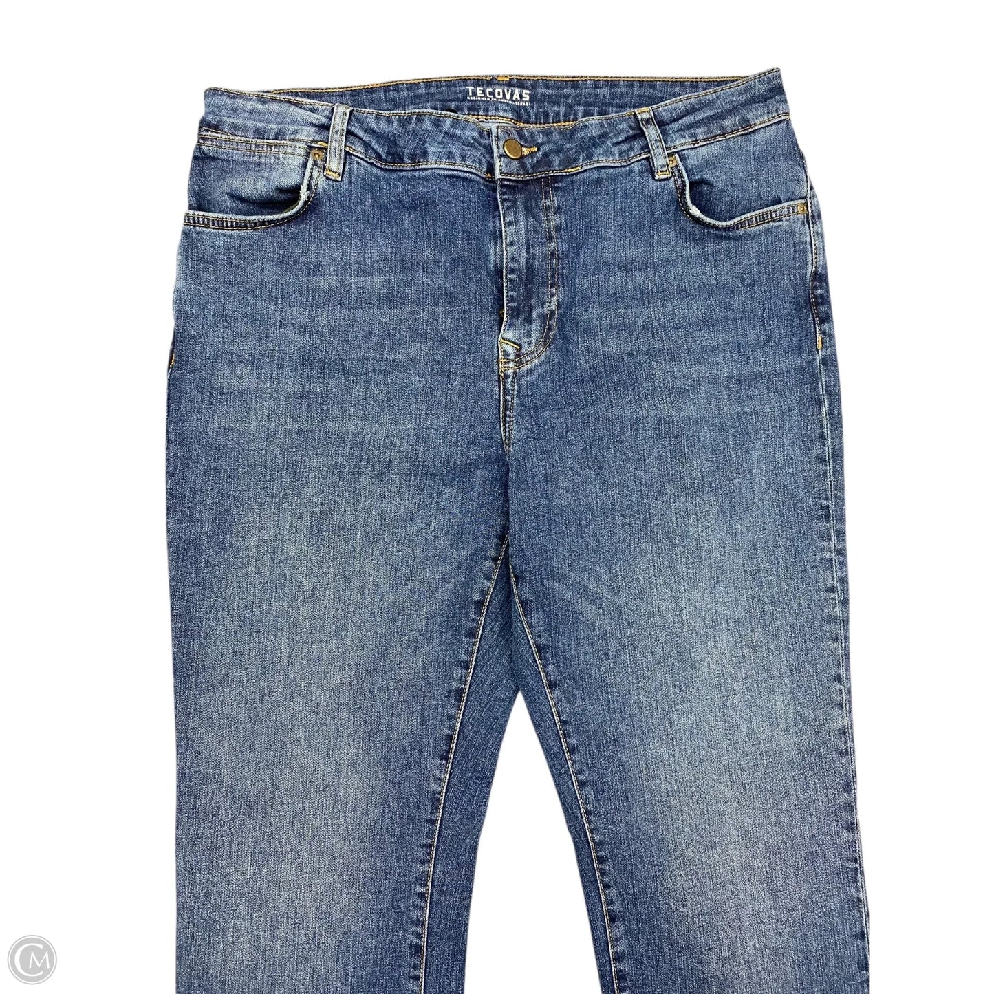 Jeans Straight By Tecovas In Blue Denim, Size: 14